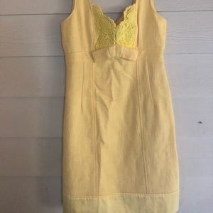 Nanette Lepore Yellow Dress Size 10